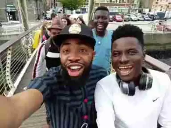 Video: Seyi Law, Kenny Blaq and Woli Alore Fooling Around in The Streets of Dublin